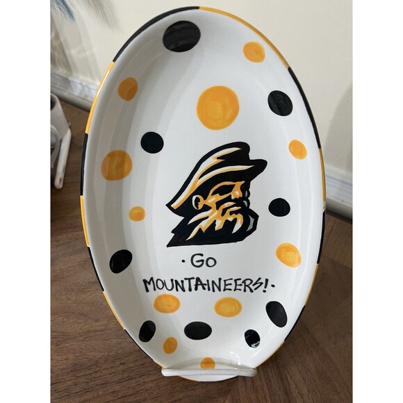 University of Appalachian T. Cabells Too Oval Ceramic Tray Licensed Merchandise - Picture 5 of 10
